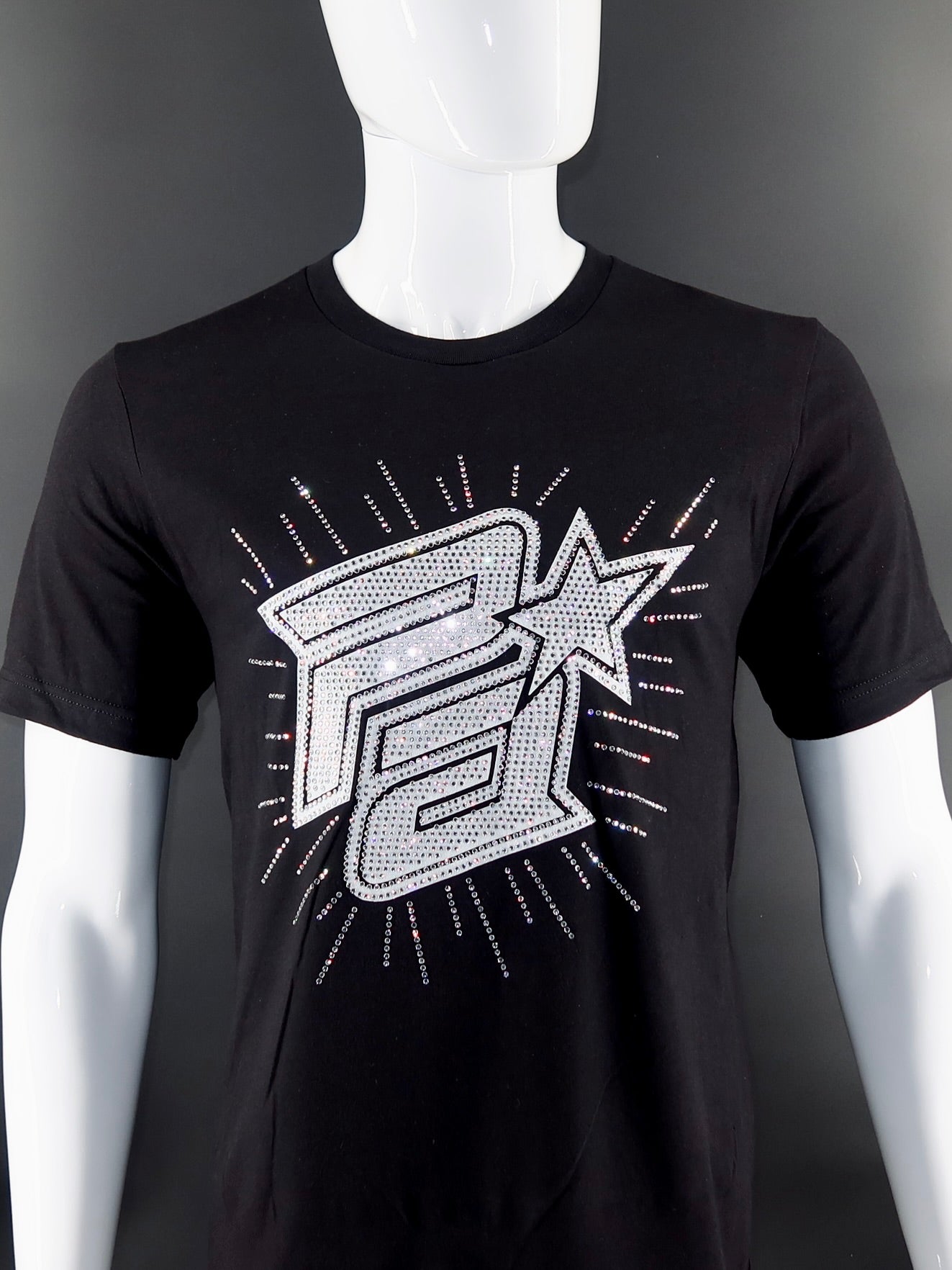 White Burst Glitter/Bling PA Shirt