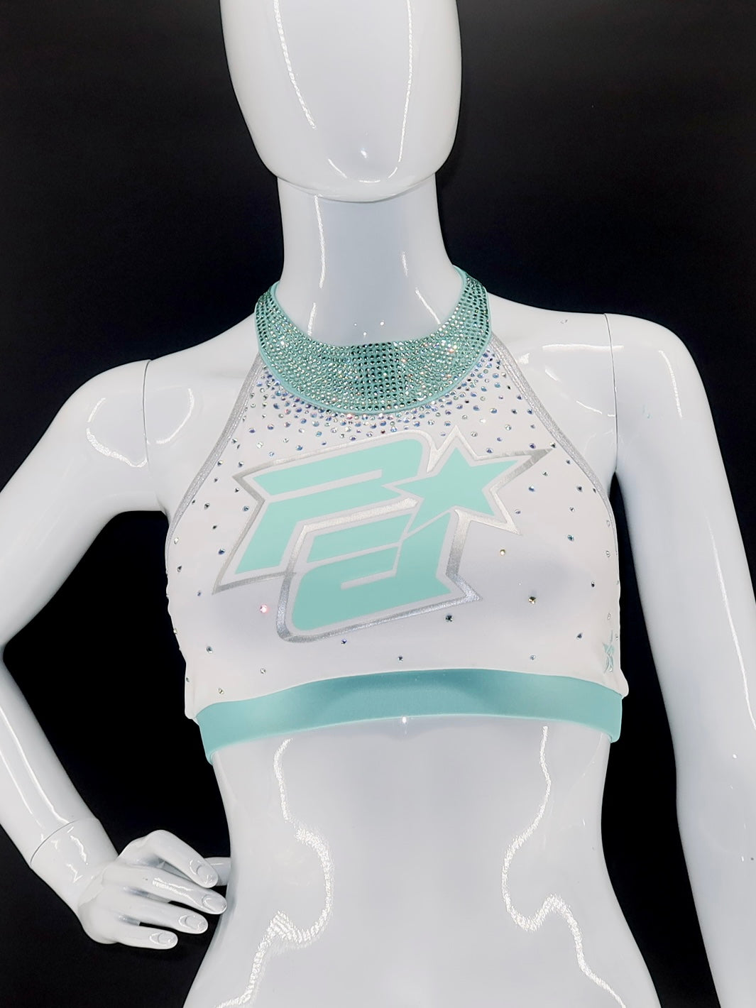 Seafoam Bling Sports Bra