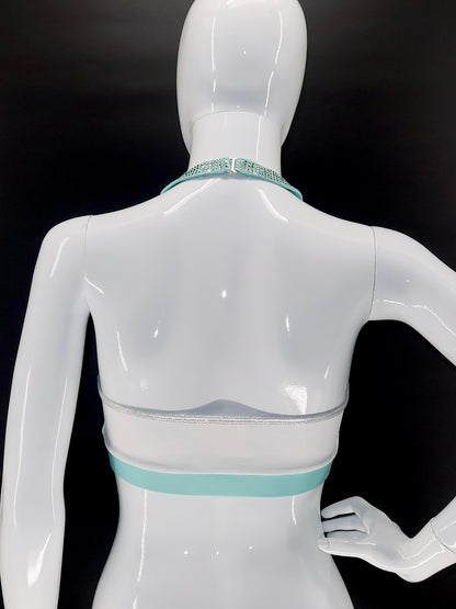 Seafoam Bling Sports Bra