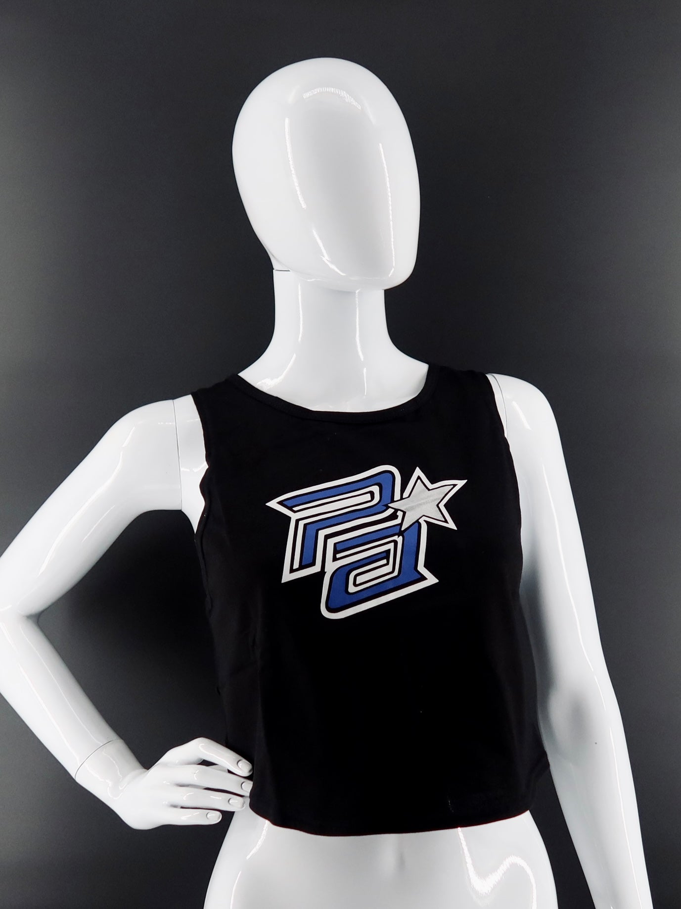 Black PA Crop Tank